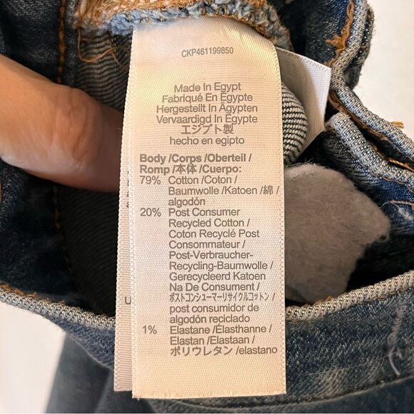 Madewell The Perfect Vintage Crop Jean in Gooding Wash: Knee-Rip Edition size 25 - Picture 11 of 16